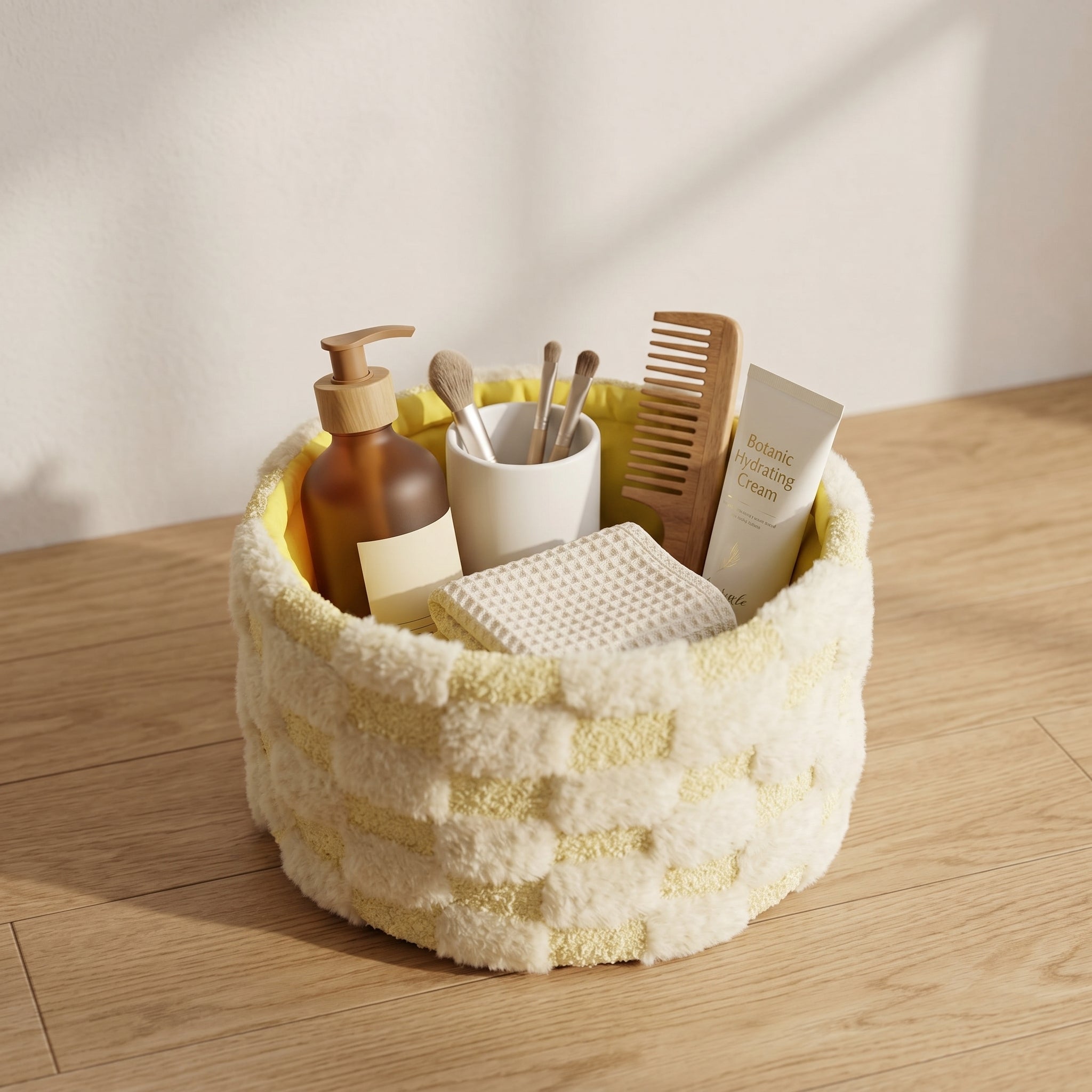 Basket Pouch Butter Teddy